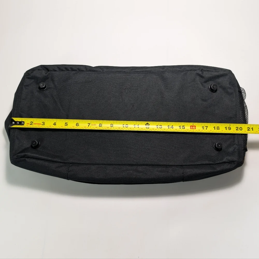 Harley-Davidson Deluxe Embroidered Bar & Shield Striped Duffel Bag Black 0480460